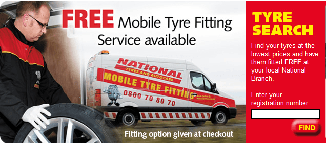 National Tyres banner